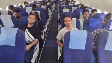 Flight Carrying Over 100 Indian Students