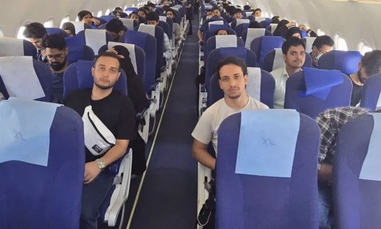 Flight Carrying Over 100 Indian Students