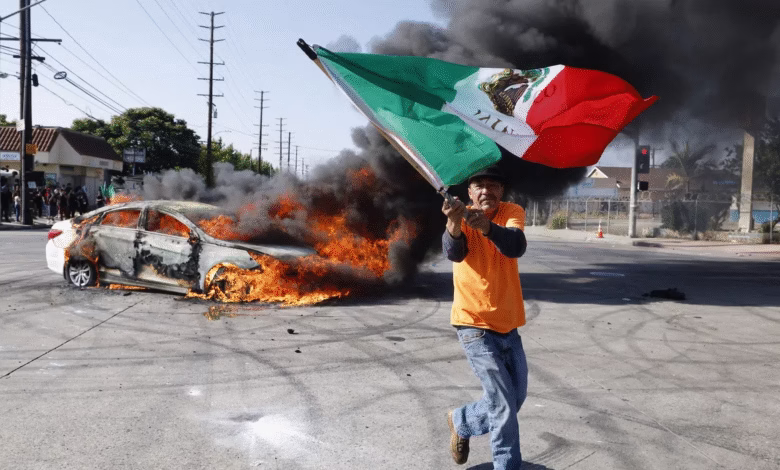 los angeles descends into chaos after police chief says officers will not aid ice agents trump sends national guard troops