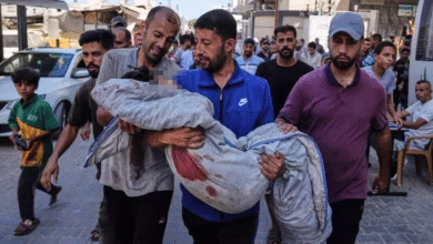Israel bombs Gaza market, water point