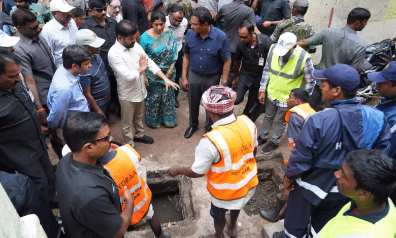 Telangana CM Revanth Reddy visited Ameerpet areas like Maitrivanam, Gangubai Basti