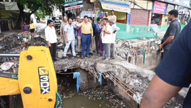 Hyderabad Flood Relief HYDRAA clears blocked drains in Ameerpet