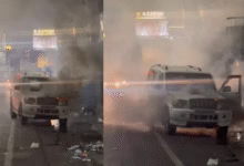 Moving car catches fire in Hyderabad’s Old City area No casualties