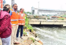 GHMC Commissioner R.V. Karnan Inspects Moosarambagh Bridge