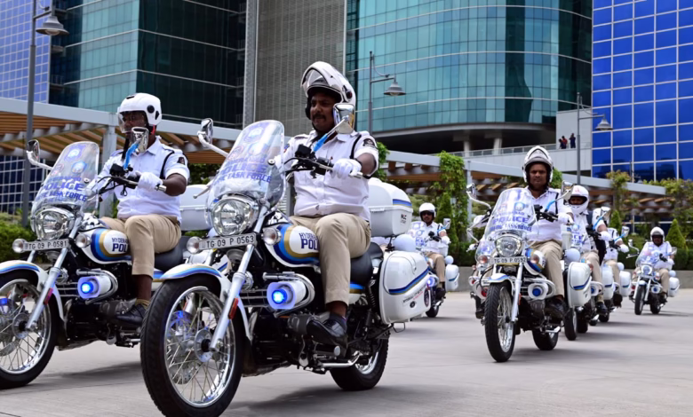 Hyderabad traffic police deploy 50 patrolling bikes, 100 marshals
