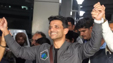 Indian astronaut Shubhanshu Shukla, returned to Delhi after completing the Axiom-4 mission