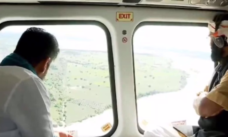 Chief Minister A Revanth Reddy reviewed flood-affected areas in Kamareddy