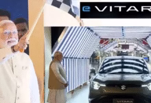 Prime Minister Narendra Modi flagged off the Made in India electric vehicle ‘E-Vitara’