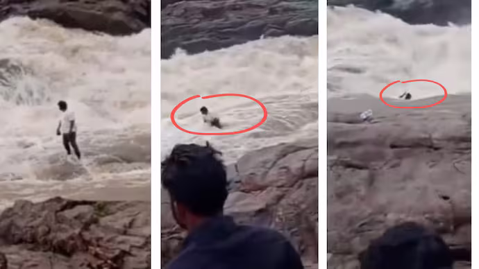 YouTuber Swept Away While Filming Reels At Duduma Waterfall In Odisha