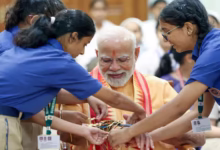 PM Modi Celebrates Raksha Bandhan At 7 LKM With Children
