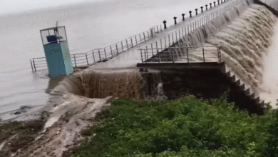 Heavy inflows from unprecedented rains, Pocharam reservoir