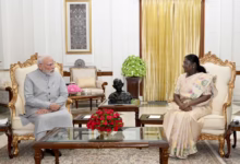 Prime Minister Narendra Modi met President Droupadi Murmu at Rashtrapati Bhavan
