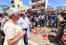 Karur stampede, Nirmala Sitharaman visit Karur, TVK rally stampede