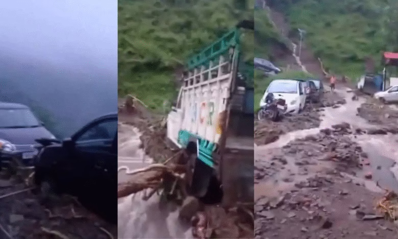 Cloudburst in Himachal Pradesh’s Bilaspur 10 vehicles buried, farms damaged