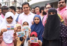 KTR Jubilee Hills campaign, Congress Baaki Card, BRS vs Congress Telangana