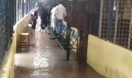 Hyderabad Koti ENT Hospital flood, Telangana heavy rain hospital crisis, Harish Rao slams Congress govt