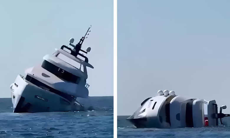 luxury yacht sinks minutes after launch in turkey