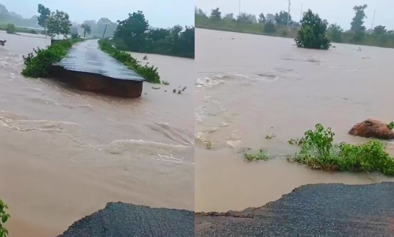 Sangareddy heavy rains, crops damaged Sangareddy, Saidapur road washed away