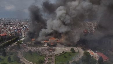Nepal Parliament Protesters set fire to Nepal Parliament building, Supreme Court