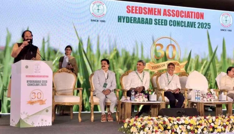 Telangana Seed Hub, Uttam Kumar Reddy Seed Conclave, Hyderabad Seed Industry, Seed Export
